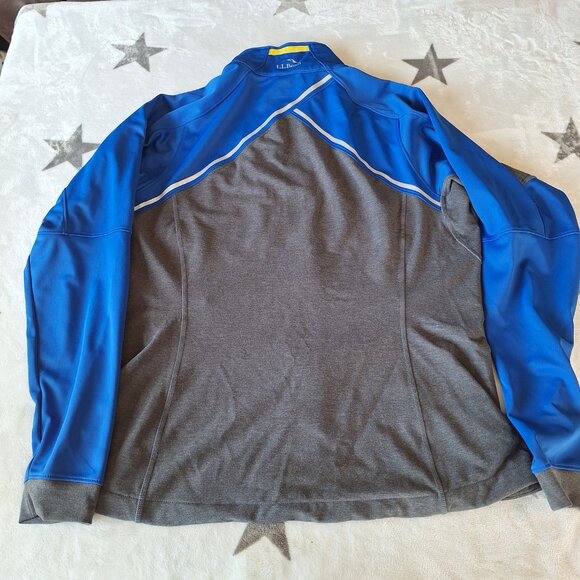 LL Bean Jacket Mens Medium Blue Gore Windstopper Soft Shell Lined Outdoor Hiking - Picture 13 of 14